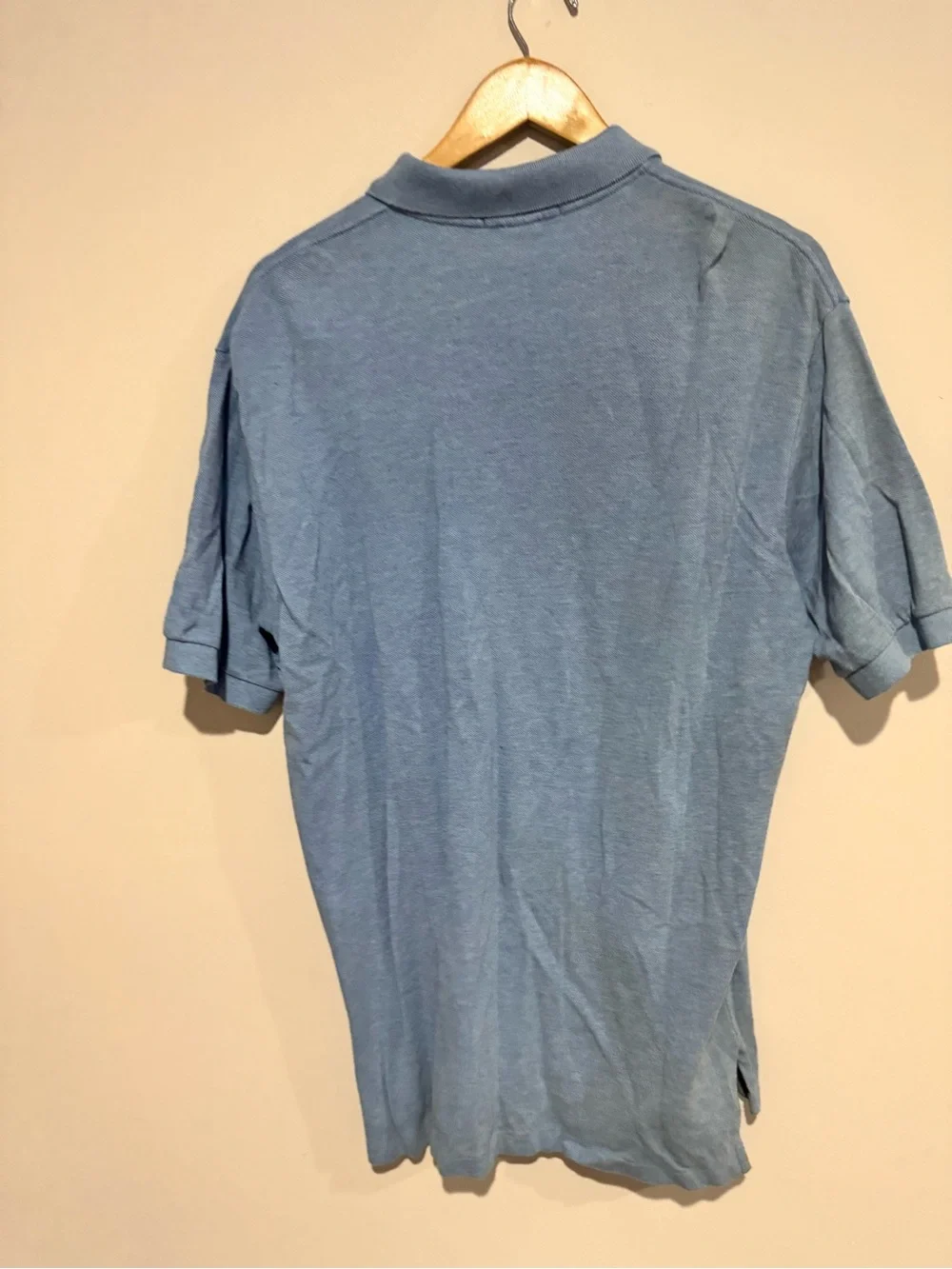 Polo Ralph Lauren Custom Fit Polo Shirt Mens LG Blue Short Sleeve
